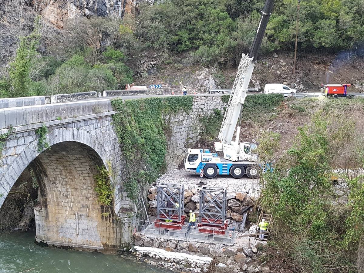 Continúan las obras en el Desfiladero de la Hermida