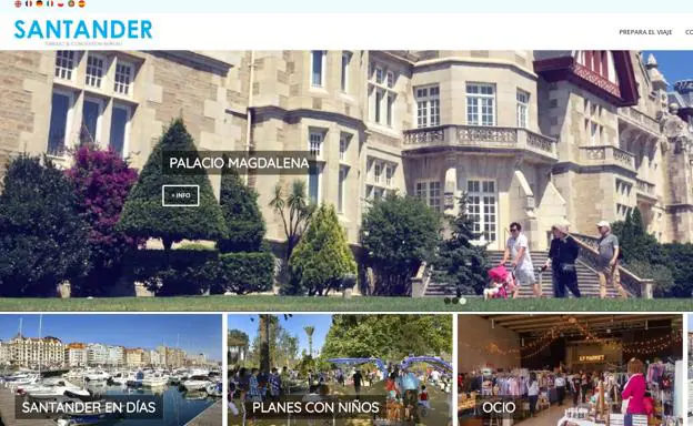 La nueva imagen de la web de turismo de la capital cántabra