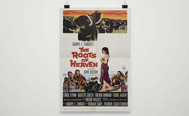 Poster promocional de 'Las raíces del cielo' (1958).