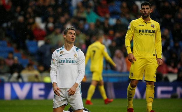 Cristiano Ronaldo, en la derrota ante el Villarreal.