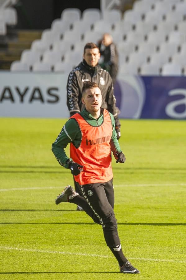 Preparando en El Sardinero el partido ante el Mirandés