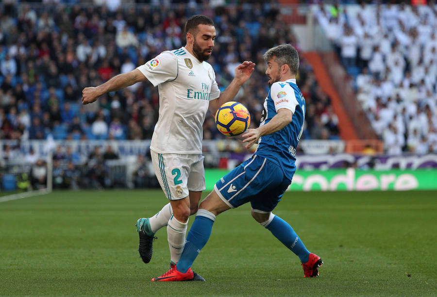 El conjunto de Zidane se dio un festín de goles pese a empezar perdiendo y acabó derrotando al Dépor por un contundente 7-1.