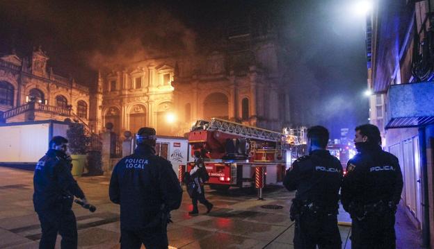 El incendio del Museo de Arte Moderno y Contemporáneo de Santander se produjo el 20 de noviembre. sane