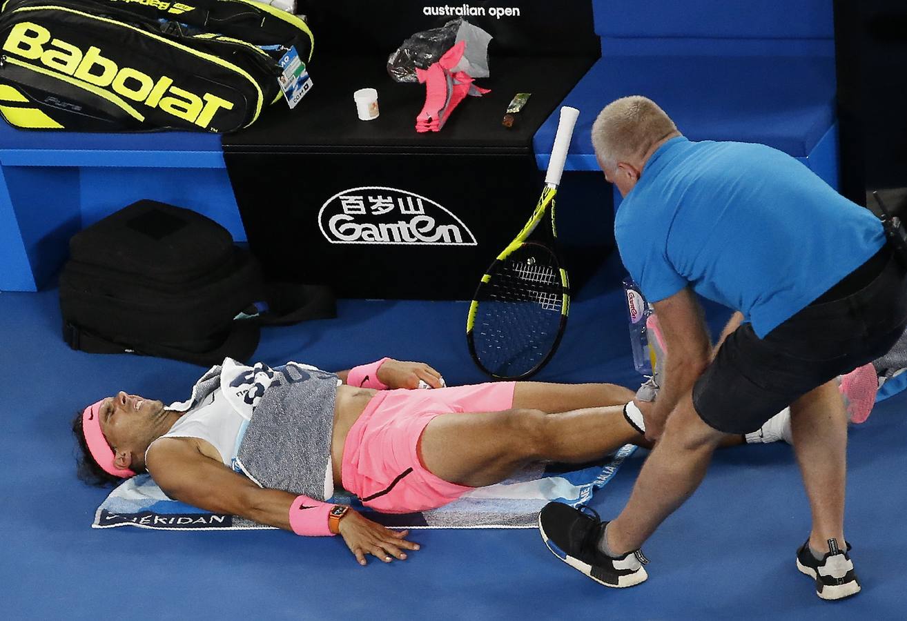 Las mejores imágenes del partido de cuartos de final del Abierto de Australia entre Rafa Nadal y Marin Cilic. 