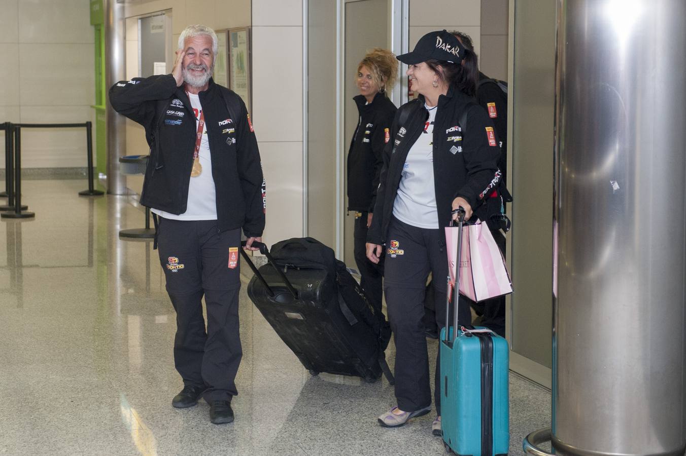 Recibimiento a José Luis Peña tras el Dakar