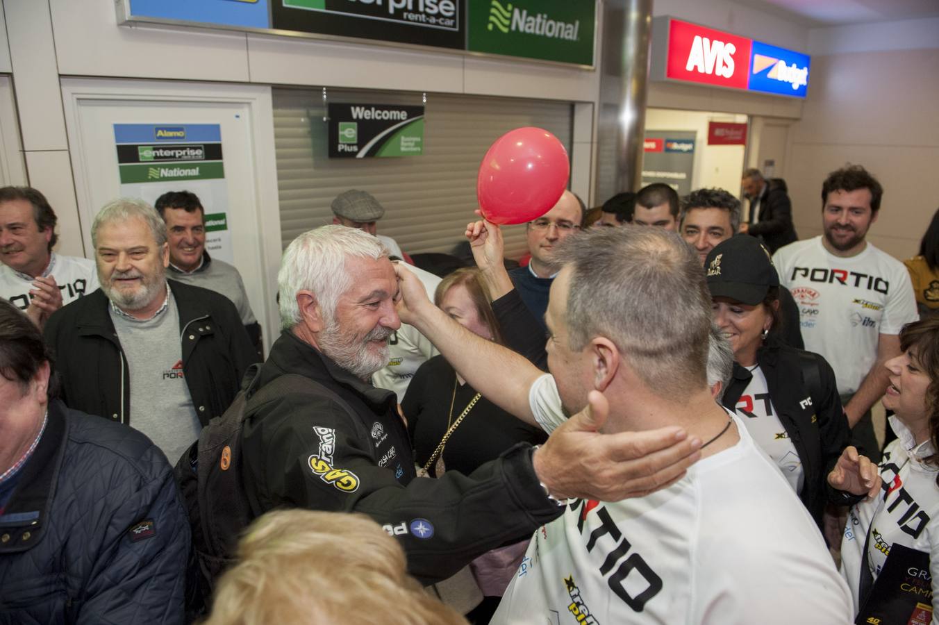 Recibimiento a José Luis Peña tras el Dakar