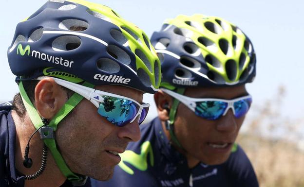 Alejandro Valverde y Nairo Quintana.