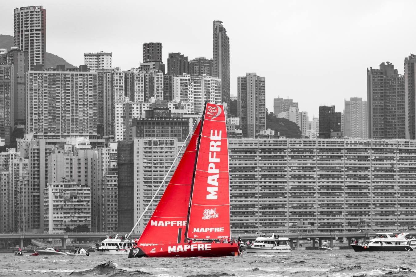 Cuarto puesto del &#039;Mapfre&#039; en la regata costera de Hong Kong