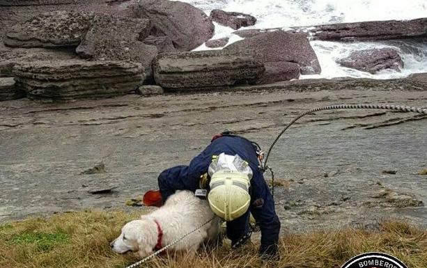 Imagen principal - El rescate de Nala en el acantilado de Mataleñas