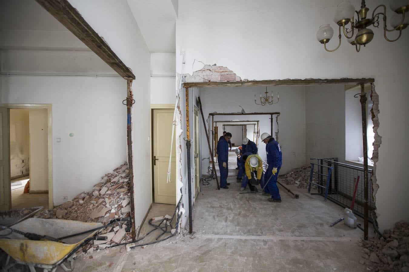 Obras de reforma en la Casa Capitular del Obispado