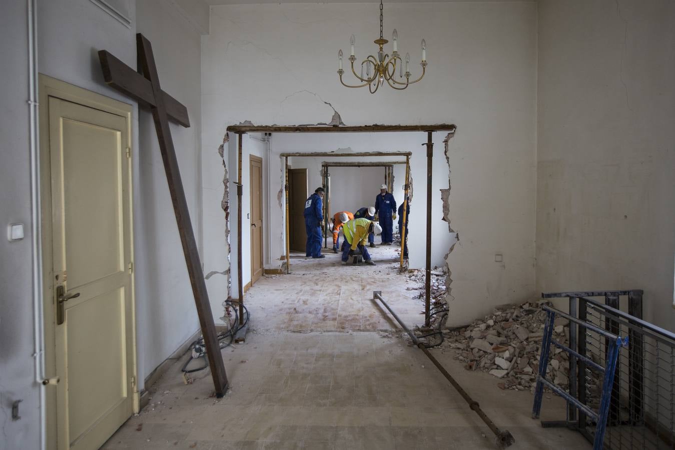 Obras de reforma en la Casa Capitular del Obispado