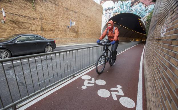 Carriles bici. La red ya construida alcanza hoy los 28 kilómetros.