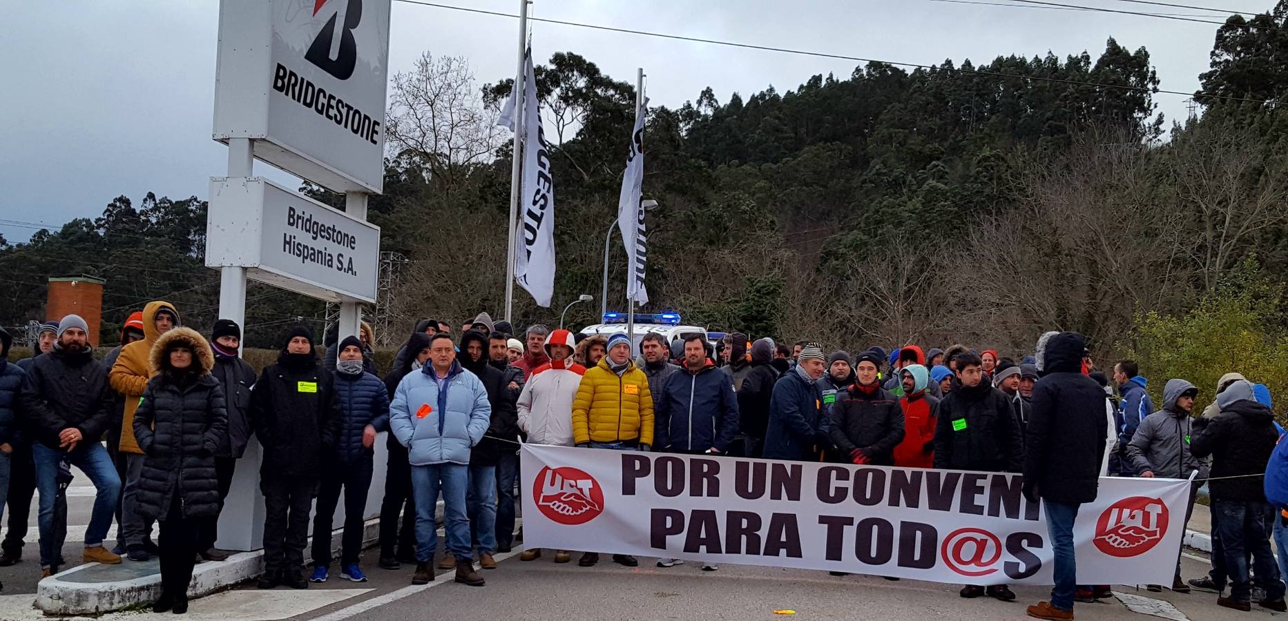 Protestas por el convenio de Bridgestone