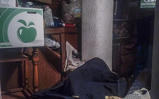 Estado del trastero en el que apareció el cadáver de la mujer el pasado lunes. 