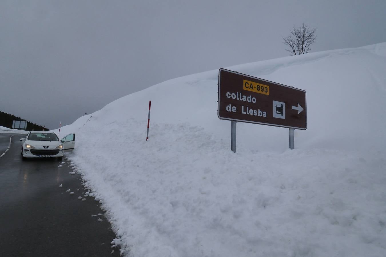 Un paseo por San Glorio bajo la nieve