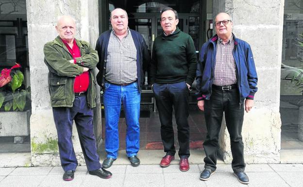 Manuel Ángel Salas (izquierda), José Manuel Santiago, José Manuel Carpintero y Alejandro Martín