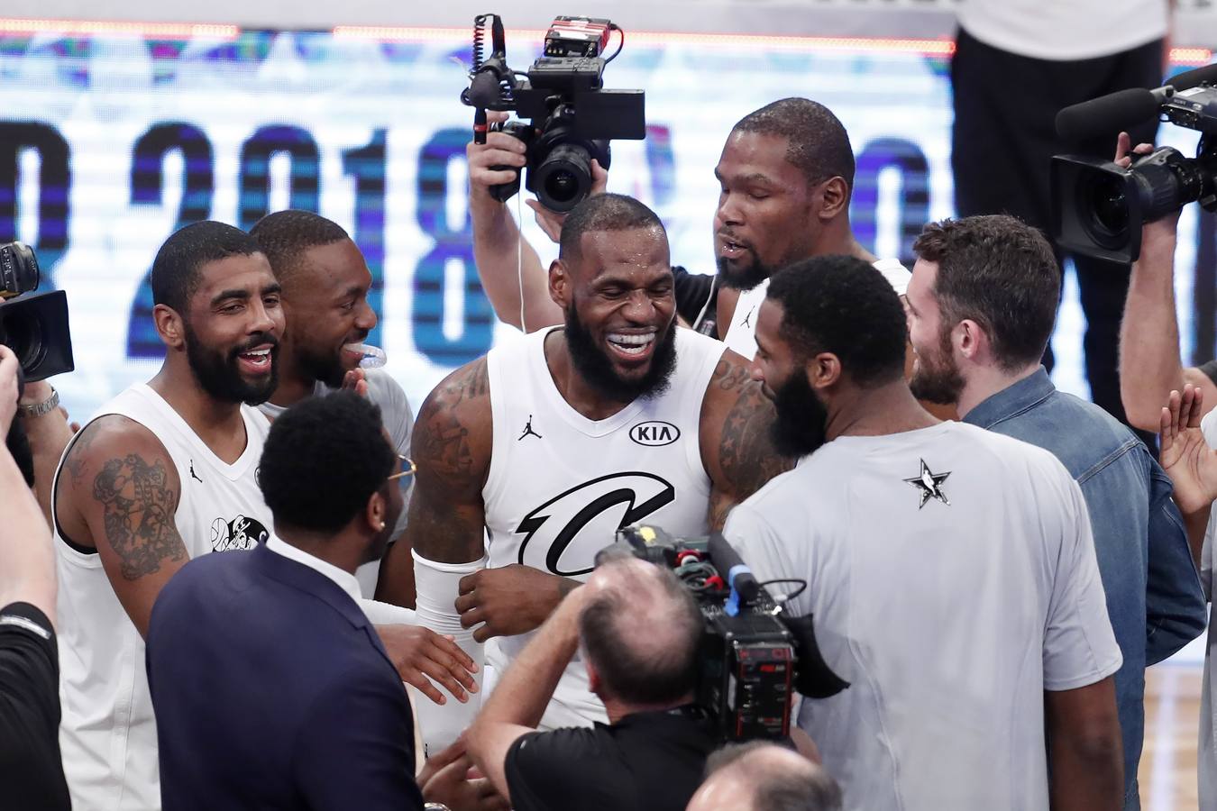 Las mejores imágenes del All Star de la NBA en el que LeBron James ha sido elegido el MVP.