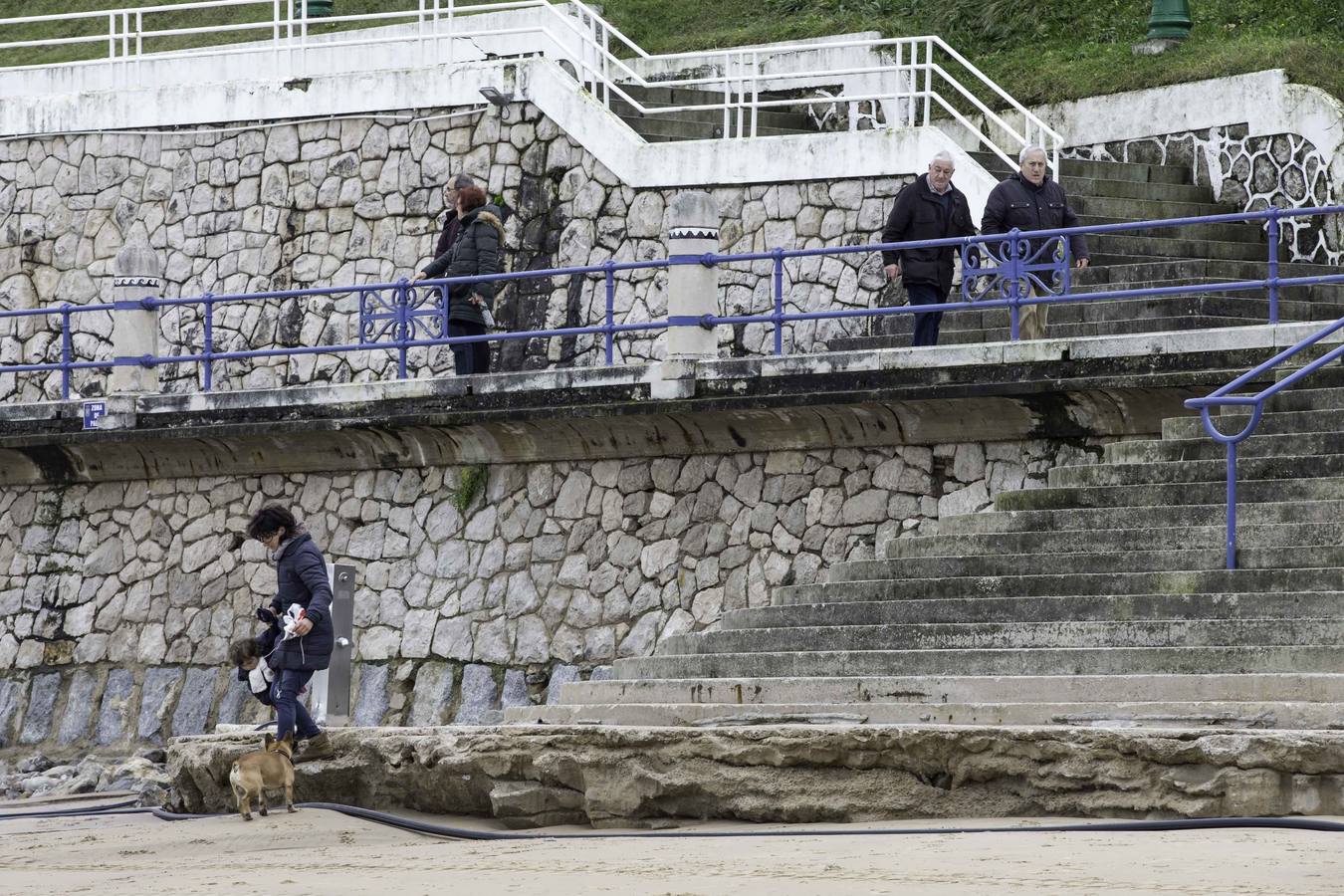 Fotos: Los daños provocados por las mareas en la Segunda playa de El Sardinero