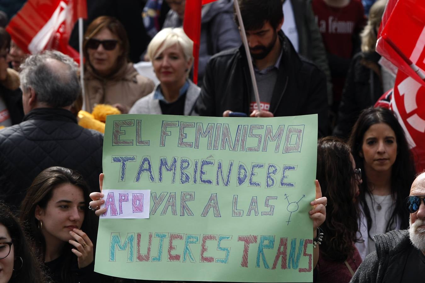 Protestas en Torrelavega.