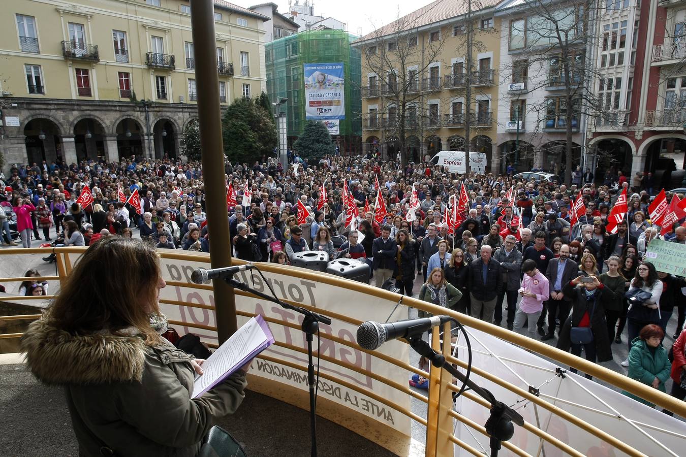 Protestas en Torrelavega.