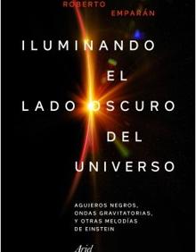 Imagen secundaria 2 - Arriba: un científico observa una representación de las ondas gravitacionales. Abajo, a la izquierda: polvo que rodea un gigantesco agujero negro. A la derecha: portada del libro.