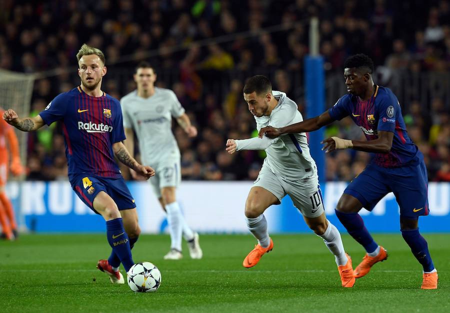 El Barça logró el pase a cuartos de final de la Liga de Campeones tras imponerse al Chelsea en el Camp Nou por 3-0 con un doblete de Messi y otro tanto de Dembélé