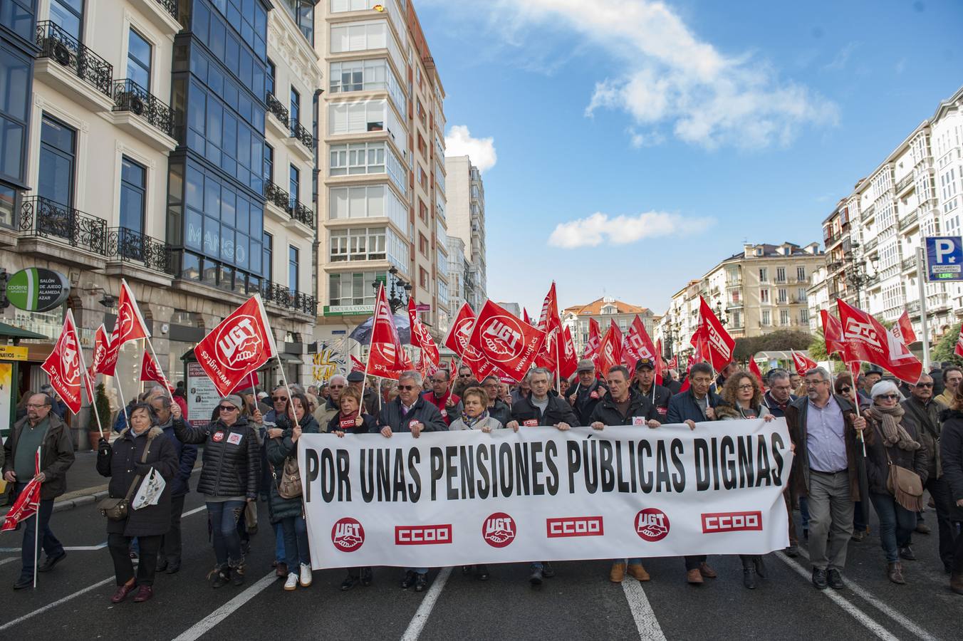 Los sindicatos cifran en 25.000 personas los asistentes a la protesta