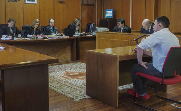 El principal acusado, durante el juicio.