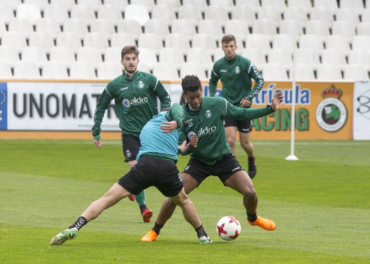 Fotos: El Racing prepara el partido ante el Burgos