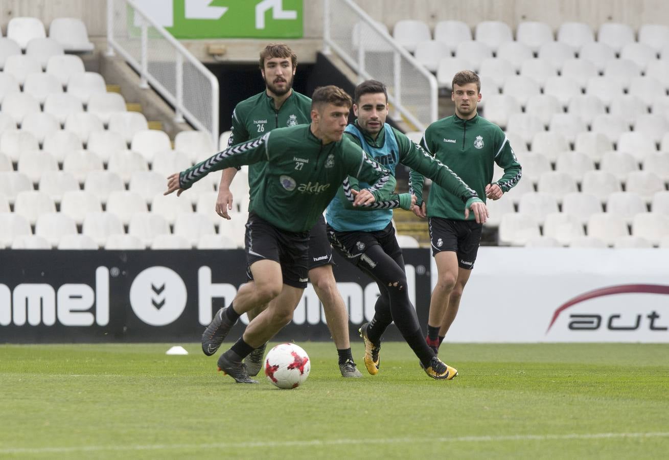 Fotos: El Racing prepara el partido ante el Burgos