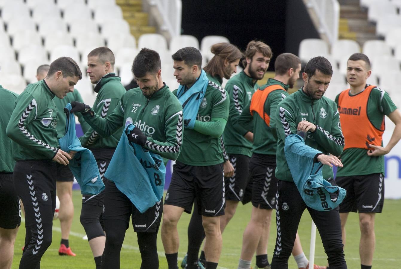 Fotos: El Racing prepara el partido ante el Burgos