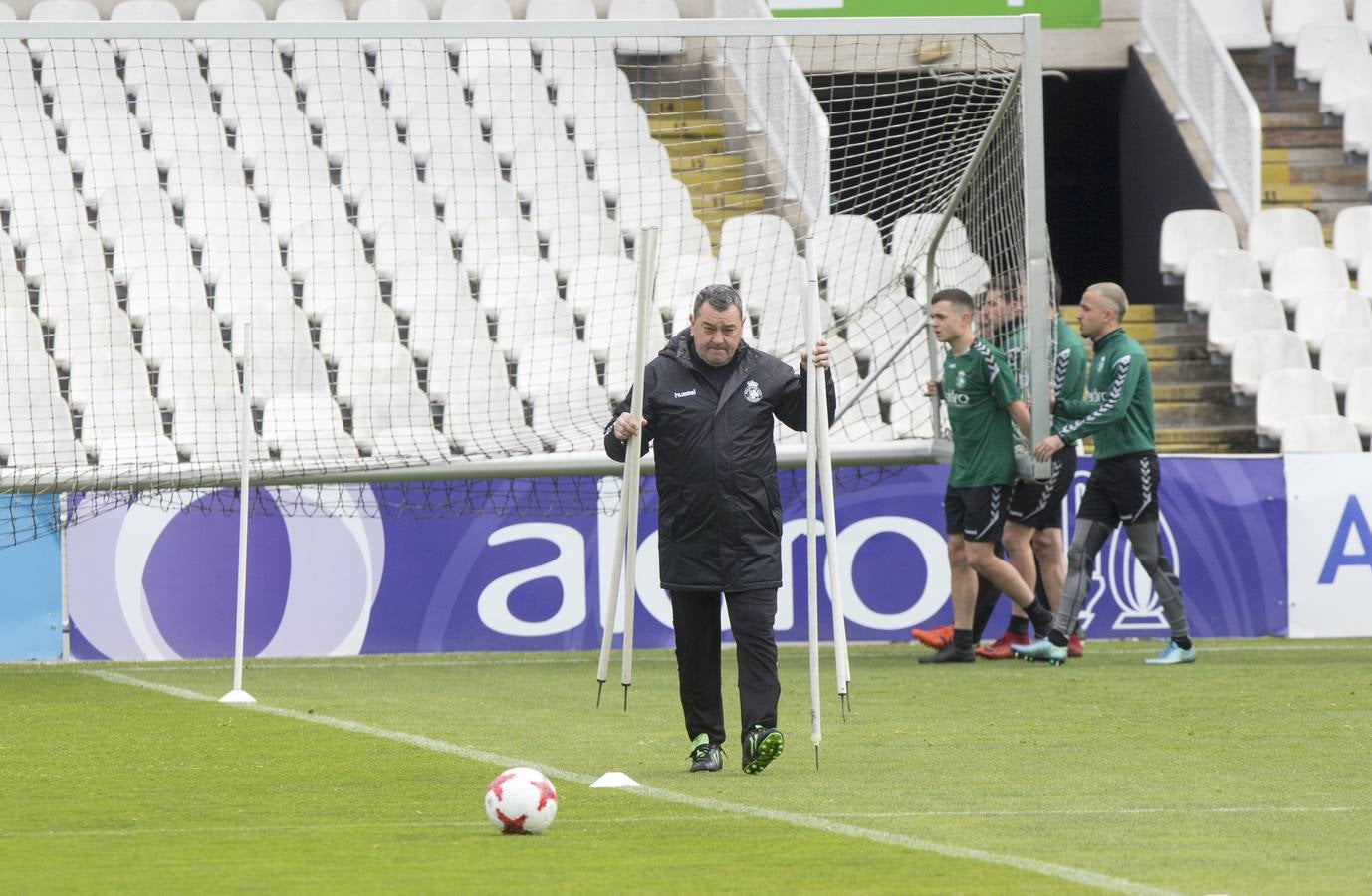 Fotos: El Racing prepara el partido ante el Burgos