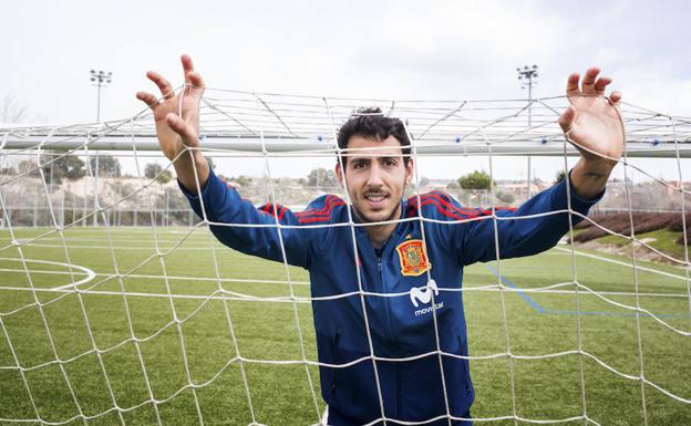 Dani Parejo, en la Ciudad del Fútbol de Las Rozas.