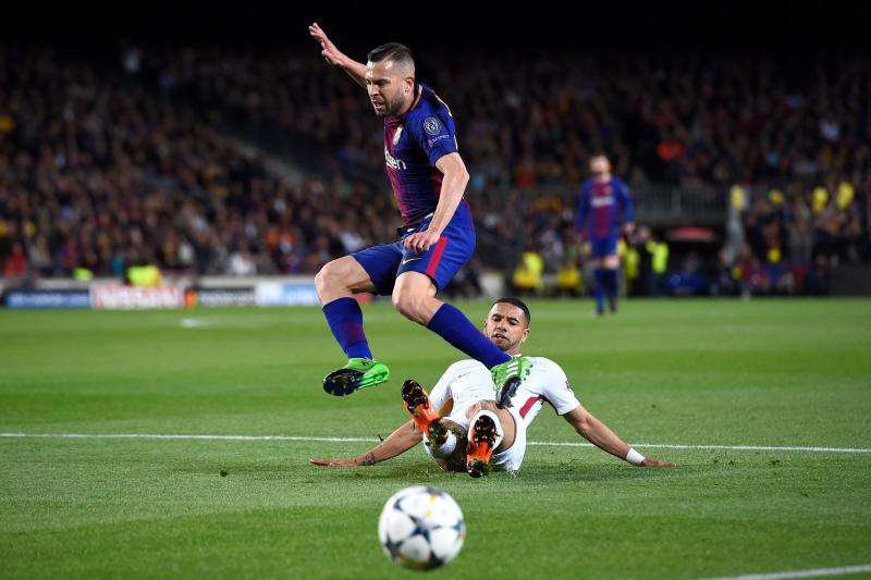 Encuentro de ida de los cuartos de final de la Champions League