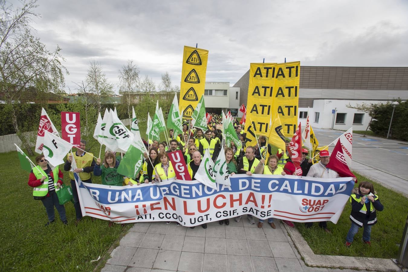 Fotos: Manifestación del SUAP y el 061