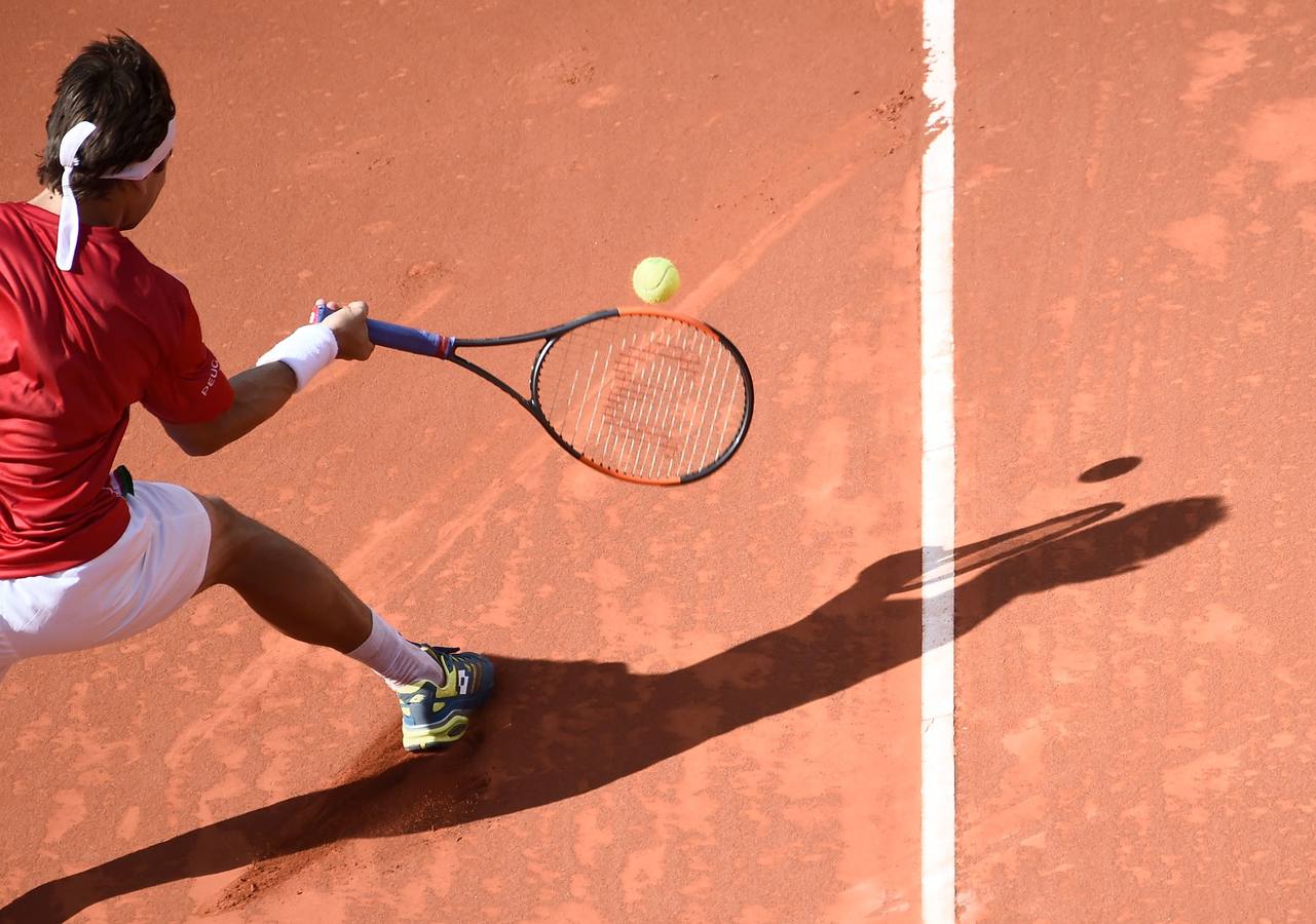 David Ferrer y Philipp Kohlschreiber han disputado el quinto y definitivo partido entre España y Alemania. 