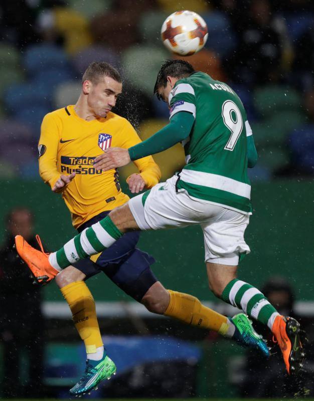 Las mejores ilustraciones del partido de vuelta de cuartos de final de la Liga Europa entre el Sporting de Portugal y el Atlético de Madrid, en el José Alvalade lisboeta.