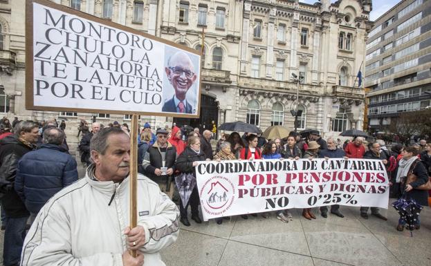 Los pensionistas cántabros volverán a la calle el sábado para reclamar pensiones dignas