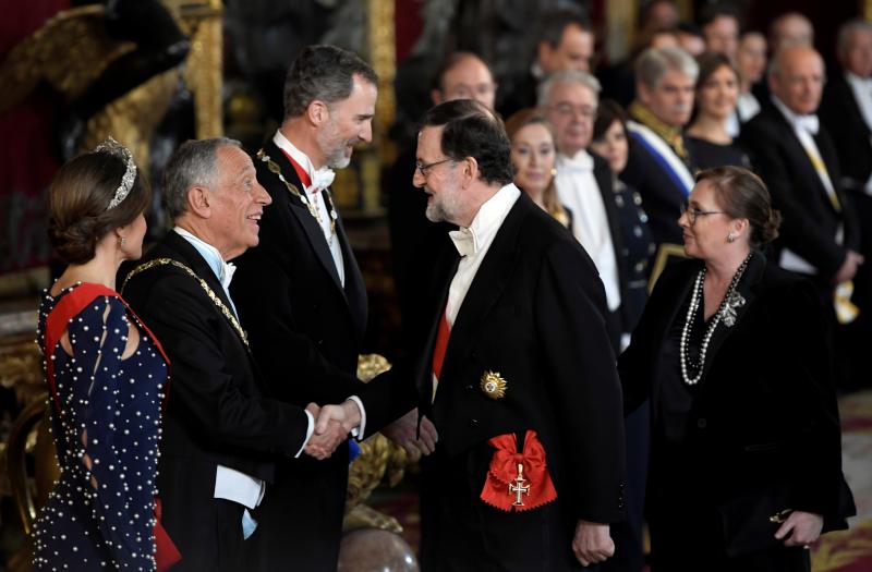 Gala celebrada en el Palacio Real con motivo de la visita de Estado del presidente portugués, Marcelo Rebelo de Sousa