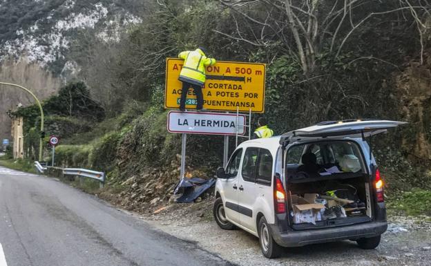 El 3 de mayo se reanudarán los cortes de tráfico en el Desfiladero de la Hermida