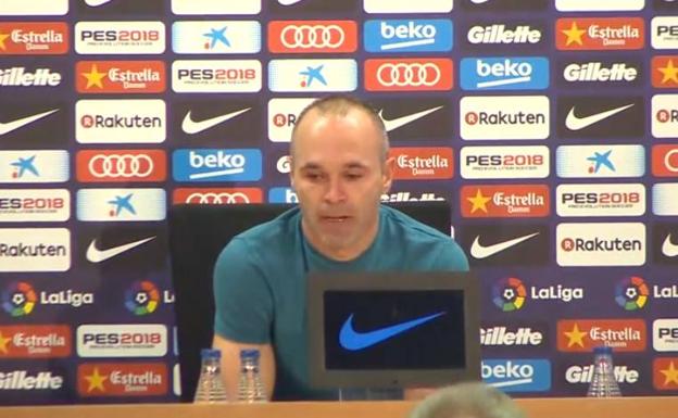 Iniesta anuncia entre lágrimas su marcha del FC Barcelona