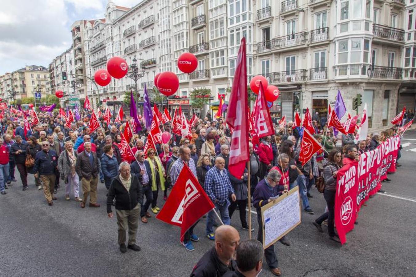 Fotos: Manifestación del Primero de Mayo en Santander