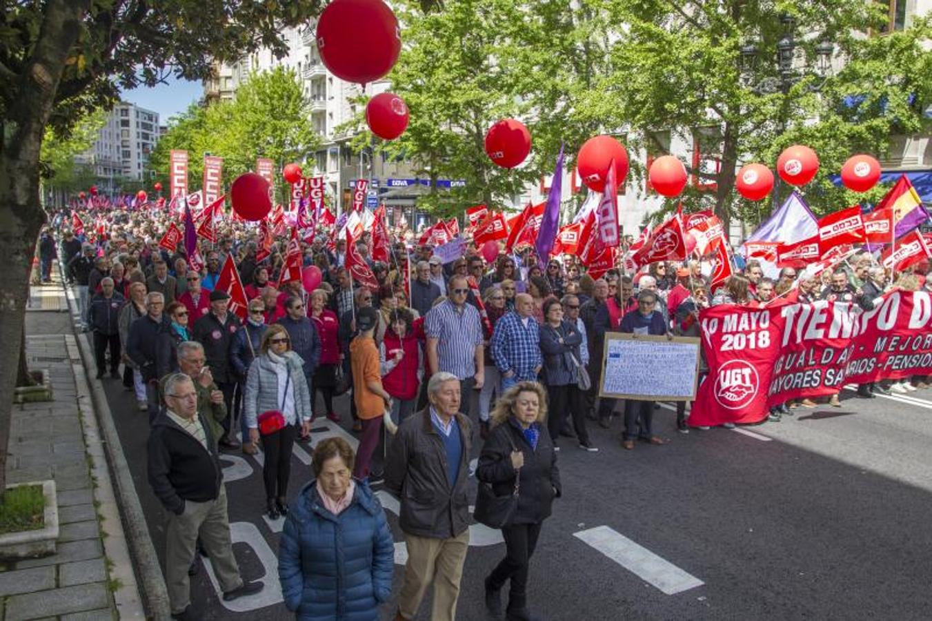 Fotos: Manifestación del Primero de Mayo en Santander