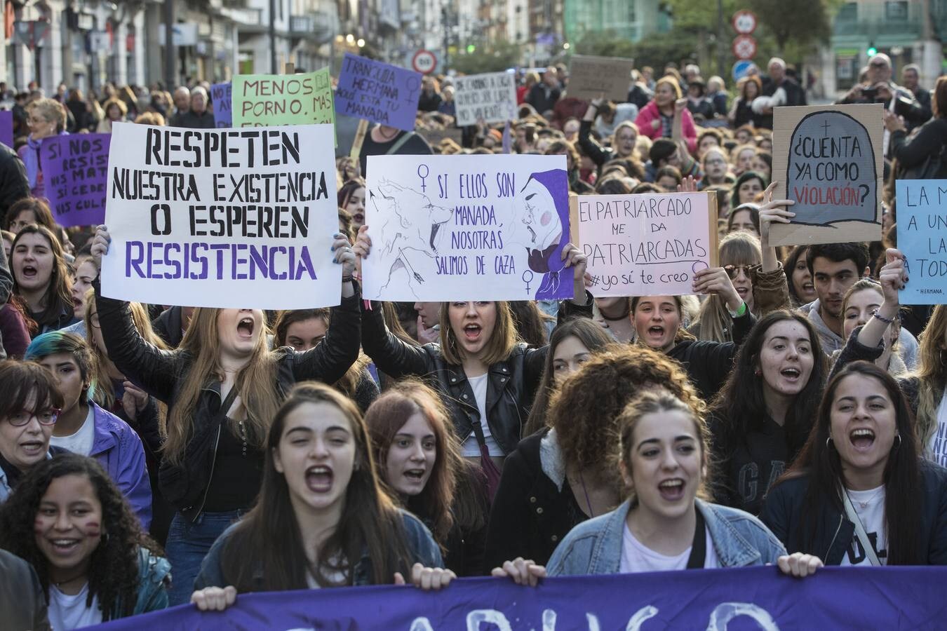 Fotos: Manifestación contra la sentencia de &#039;La Manada&#039; en Santander