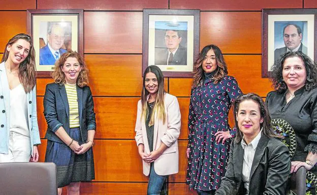 Lucía Rodríguez, Mónica Ribón, Laura Gisler, Noelia Cuartas, Elena Velo y María Hoya. 