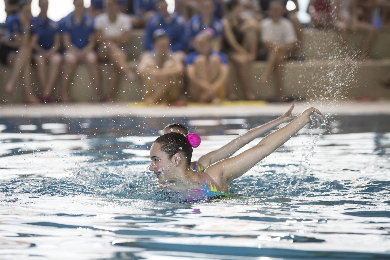 Las piscinas de Cross de Maliano reúnen a 140 sincronistas de toda España