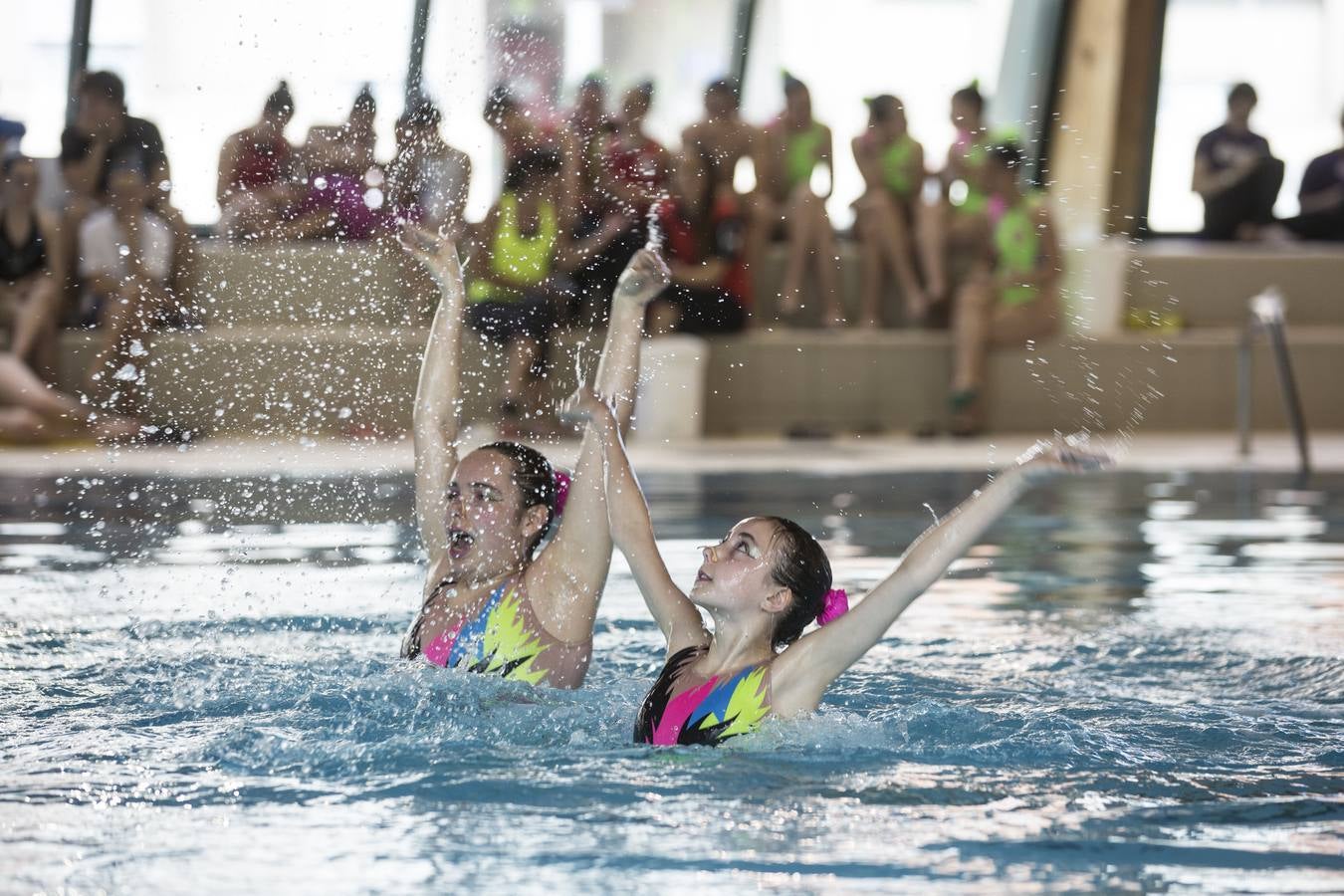 Las piscinas de Cross de Maliano reúnen a 140 sincronistas de toda España