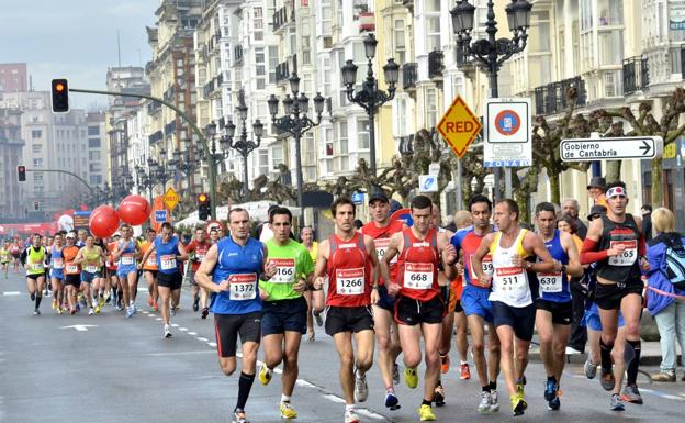 Imagen de la pasada edición de la media Maratón de Santander.
