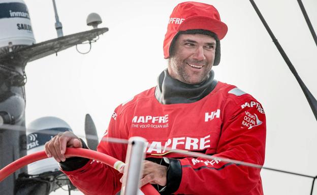 Pablo Arrarte durante la Volvo Ocean Race