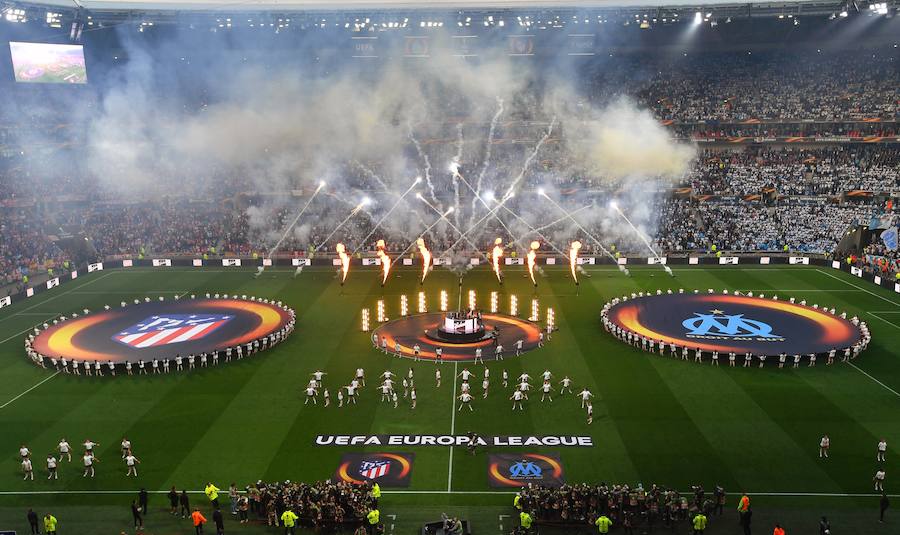 Dos tantos de Antoine Griezmann y otro de Gabi le sirvieron al Atlético de Madrid para derrotar en Lyon al Olympique de Marsella y conquistar su tercera Europa League. 